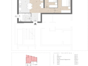 Bokanjac, dvosoban penthouse s krovnom terasom