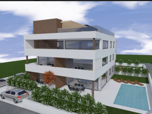 Privlaka, dvosoban stan s bazenom, novogradnja