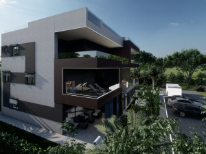 ZATON, A NEW BUILDING, A TWO-BEDROOM APARTMENT NEAR THE SEA
