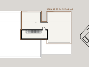 Privlaka, trosoban penthouse 2. red od mora